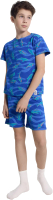 Пижама детская Mark Formelle 563322-1 (р.116-60, рыбы на синем/декор) - 