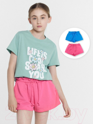 Комплект детской одежды Mark Formelle 137735-2 (р.116-60, лазурный голубой/ярко-розовый)