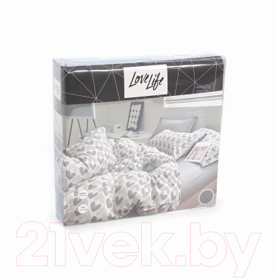 Комплект постельного белья Love Life Love 1.5сп / 10283972