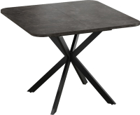 Обеденный стол ТриЯ Лиссабон тип 1 (черный муар/ателье темный) - 