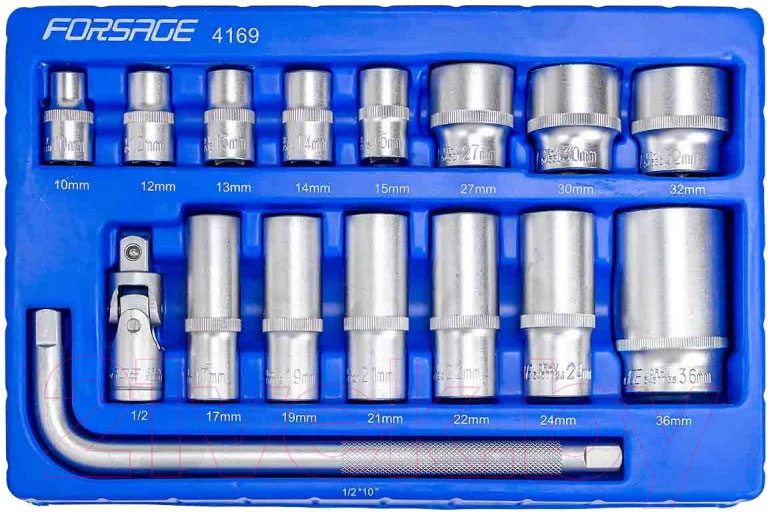 Набор головок слесарных Forsage F-4169