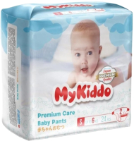Подгузники детские MyKiddo Premium S до 6кг (24шт) - 