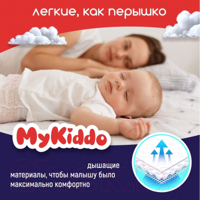 Подгузники-трусики детские MyKiddo Night M 6-10кг (19шт)