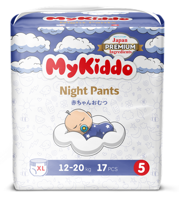 

Подгузники-трусики детские, Night XL 12-20кг