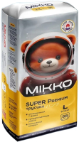 Подгузники-трусики детские Mikko Bear Super Premium L 9-14кг (56шт) - 