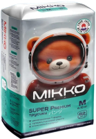 Подгузники-трусики детские Mikko Bear Super Premium M 6-10кг (62шт) - 