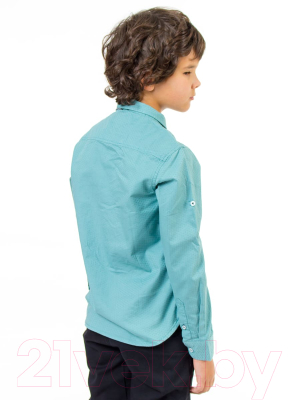Рубашка детская Isee UN-72171B  (р.34, зеленый)
