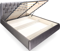 Двуспальная кровать AMI Империя Голд 1800 (светло-серый) - 