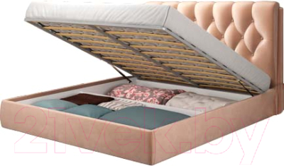 Двуспальная кровать AMI Империя Голд 1400 (бежевый)