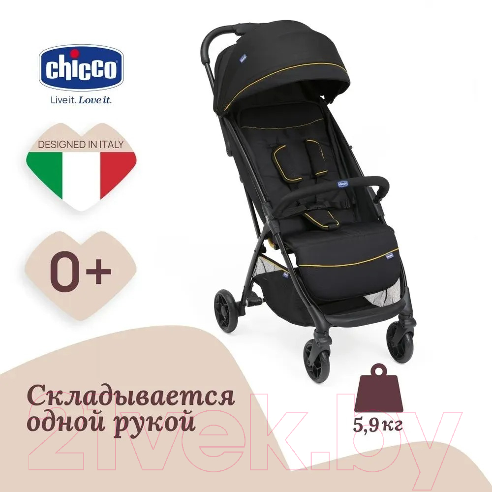 Детская прогулочная коляска Chicco Glee Uneven