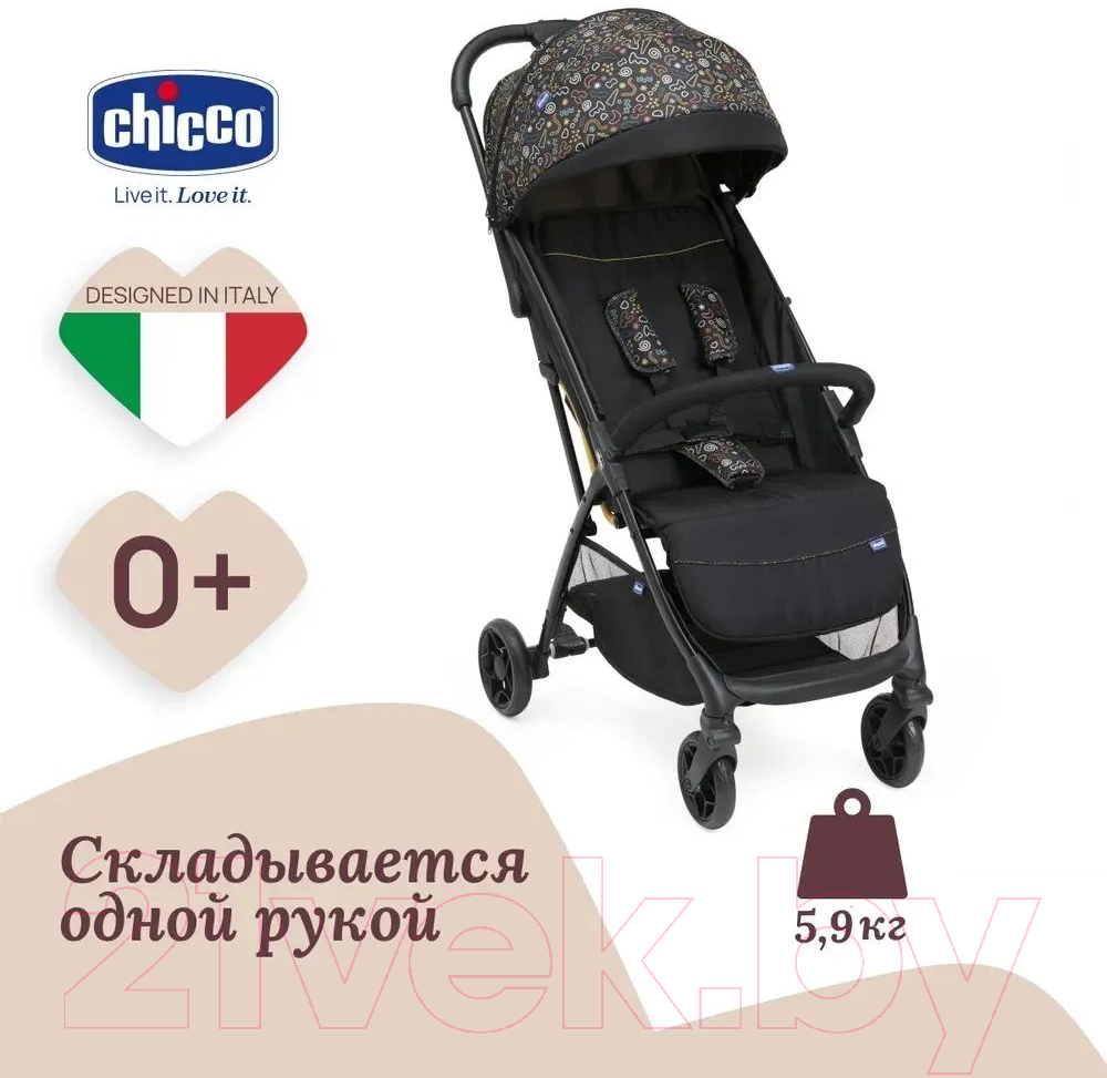 Детская прогулочная коляска Chicco Glee Playful