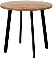 Обеденный стол Millwood Шанхай D90 (дуб табачный Craft/металл черный) - 