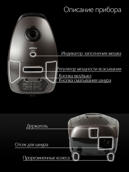 Пылесос Aresa AR-2405