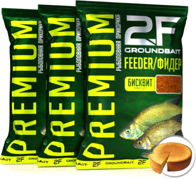 Набор для прикормки 2F Premium Фидер (3кг, коричневый)