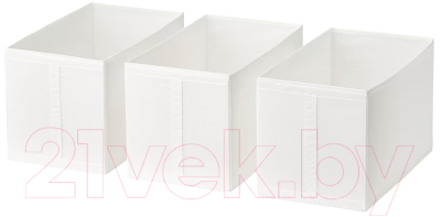 Набор коробок для хранения Swed house Flarkan 34.77.3292 (3шт, белый)