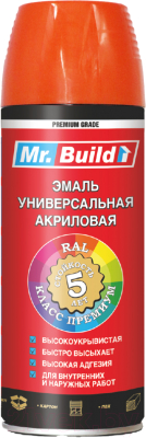 Краска Mr. Build 712526 (400мл, RAL 2004 оранжевый)