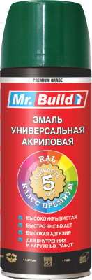 Краска Mr. Build 712618 (400мл, RAL 6005 зеленый мох)