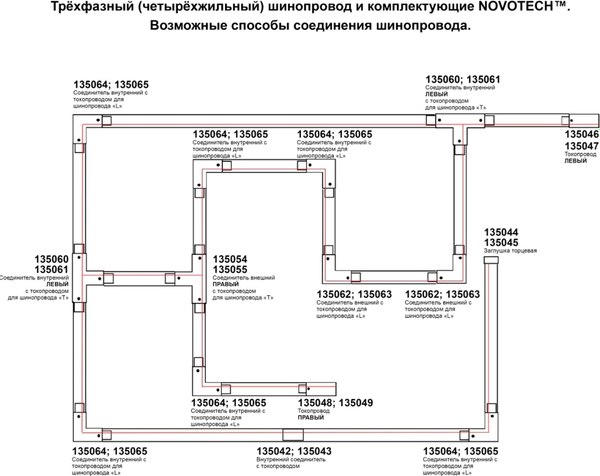 Шинопровод Novotech Port NT24 / 135237 (2м, белый)