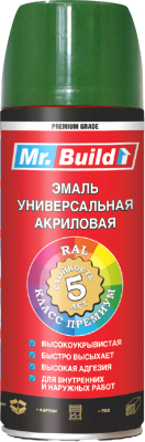 Краска Mr. Build 719730 (400мл, RAL 6002 лиственно-зеленый)