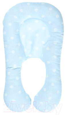Подушка для малышей Bebekevi BEVİ1045-1 (голубой в горошек)