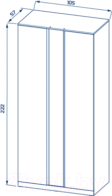 Изображение товара Шкаф Mio Tesoro Варма Stor 105 (белый)