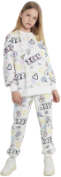 Комплект детской одежды Mark Formelle 397725 (р.128-64, граффити на молочном) - 