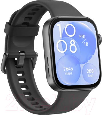 Умные часы Huawei Watch Fit 3 Slo-B09 / 55020CEE (черный, силиконовый ремешок)