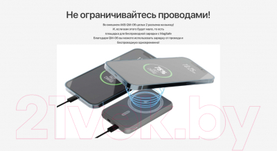 Портативное зарядное устройство Olmio QM-06 5000mAh 20W / 044471 (серый)