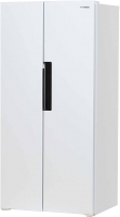 Холодильник с морозильником Hyundai CS4502F (белый) - 