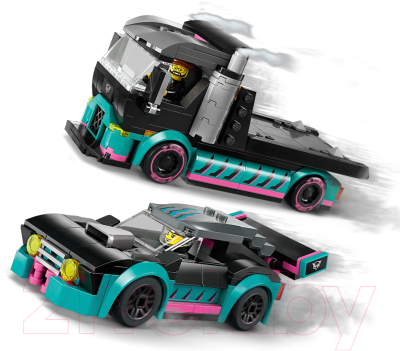 Конструктор Lego City Vehicles Гоночный автомобиль и грузовик-автовоз / 60406 