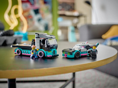 Конструктор Lego City Vehicles Гоночный автомобиль и грузовик-автовоз / 60406 