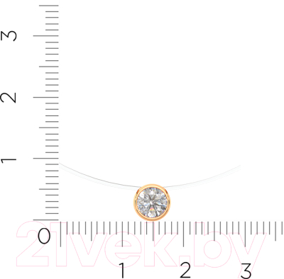 Колье из розового золота ZORKA 580004.1.14K.R (45см, с фианитами)