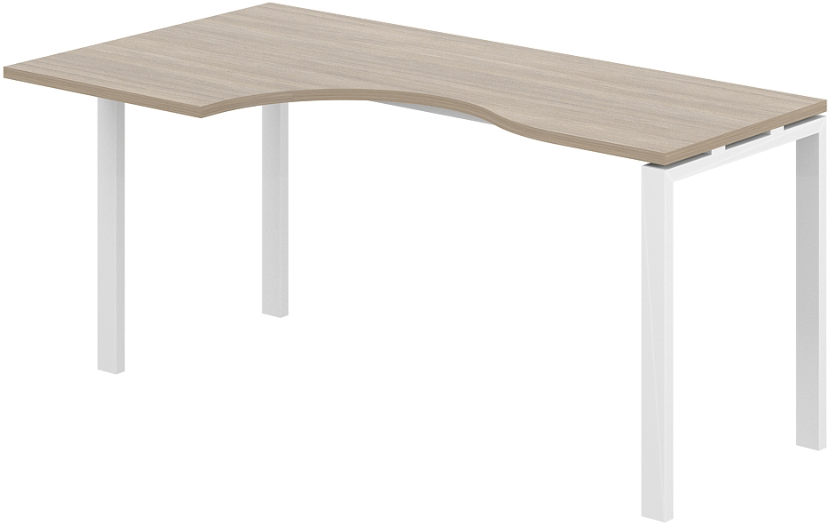 Письменный стол Norden 160x90x75 левый / SG.232.OD.63.WH.L (белый/дуб темный)