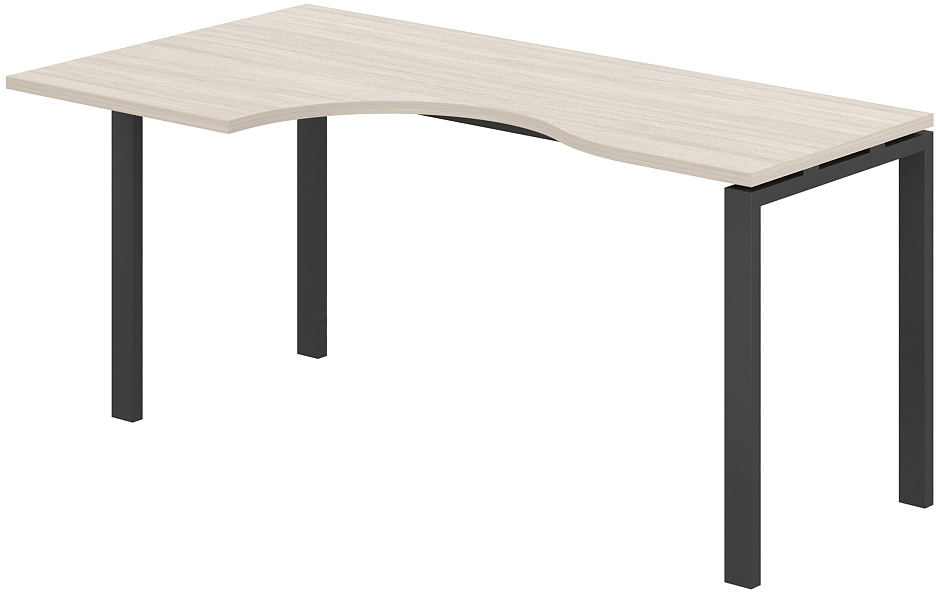 Письменный стол Norden 160x90x75 левый / SG.232.OD.63.AN.L (антрацит/дуб темный)