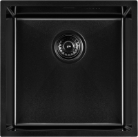 Мойка кухонная Arfeka Eco AR PVD Nano Decor 45x45 (черный) - 