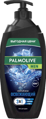 Гель для душа Palmolive 3в1 For Men Ледяная Арктика Северный Океан (750мл)