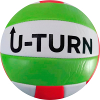 Мяч волейбольный U-Turn МБ-2437 (зеленый/белый/красный) - 