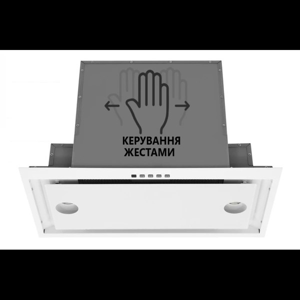 Вытяжка скрытая Akpo Neva Glass II 60 wk-12 (белый)