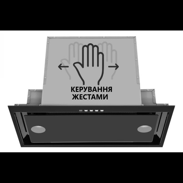 Вытяжка скрытая Akpo Neva Glass II 60 wk-12 (черный)