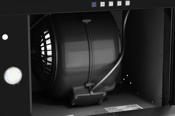 Вытяжка скрытая Akpo Neva Glass II 60 wk-12 (черный)