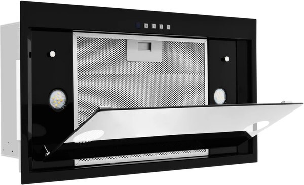 Вытяжка скрытая Akpo Neva Glass II 60 wk-12 (черный)