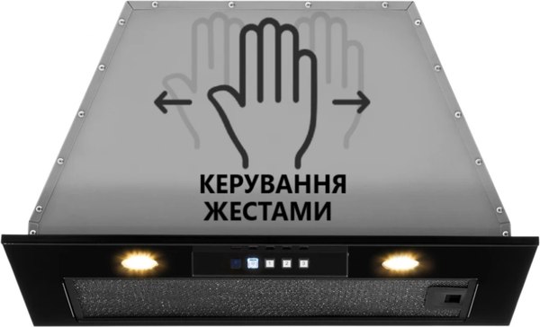 Вытяжка скрытая Akpo Neva II 60 wk-12 (черный)