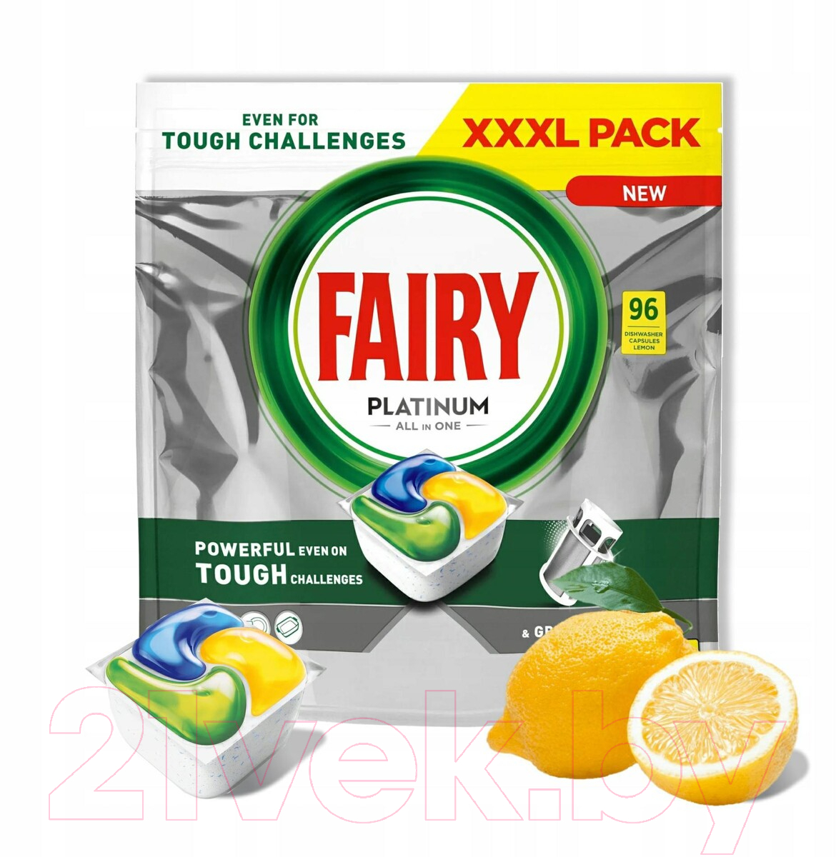 Капсулы для посудомоечных машин Fairy Platinum All in 1 Лимон