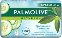 Мыло твердое Palmolive Натурэль Бодрящая свежесть с зеленым чаем и огурцом (150г) - 