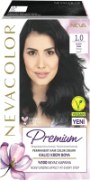 Крем-краска для волос Nevacolor Стойкая Prеmium  1.0 (черный) - 