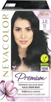 Крем-краска для волос Nevacolor Стойкая Prеmium  1.0 (черный)
