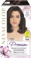Крем-краска для волос Nevacolor Стойкая Prеmium 5.0 (светло-коричневый) - 