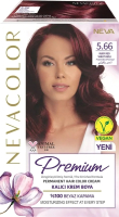Крем-краска для волос Nevacolor Стойкая Prеmium 5.66 (рубиново-красный) - 