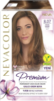 Крем-краска для волос Nevacolor Стойкая Prеmium 8.07 (карамель) - 