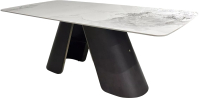 Обеденный стол M-City Selta 200 / 632M05550 (белый мрамор CA071/дуб золотой) - 